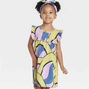 ade + ayo bundle of two dresses with matching headbands